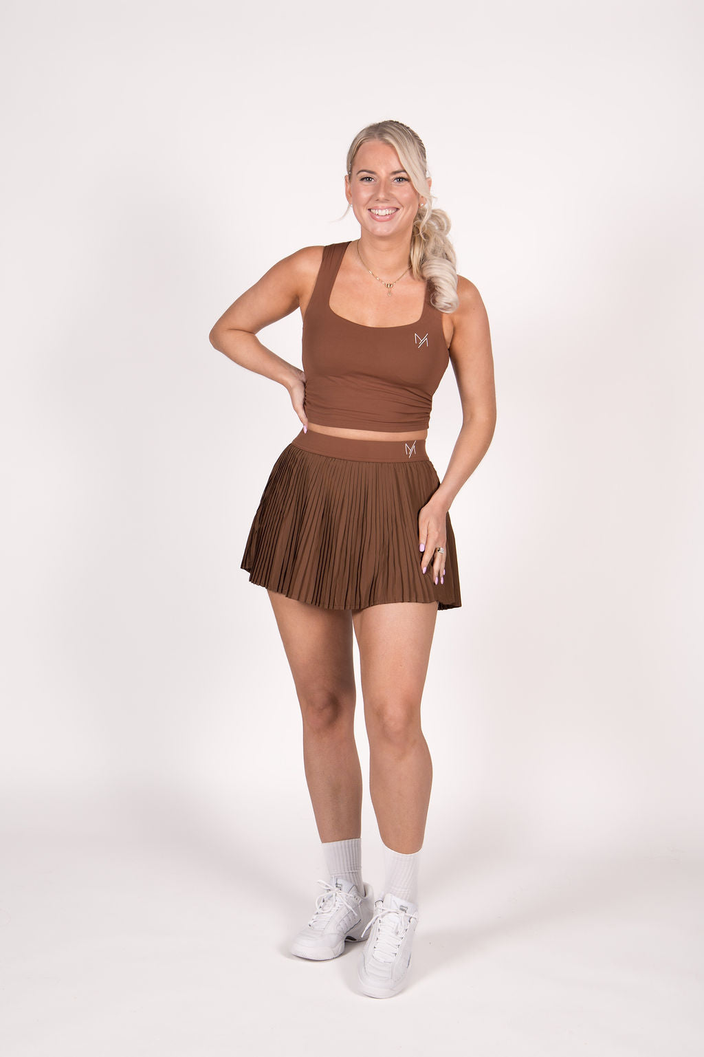 Set + vest Elin - Lichtbruin