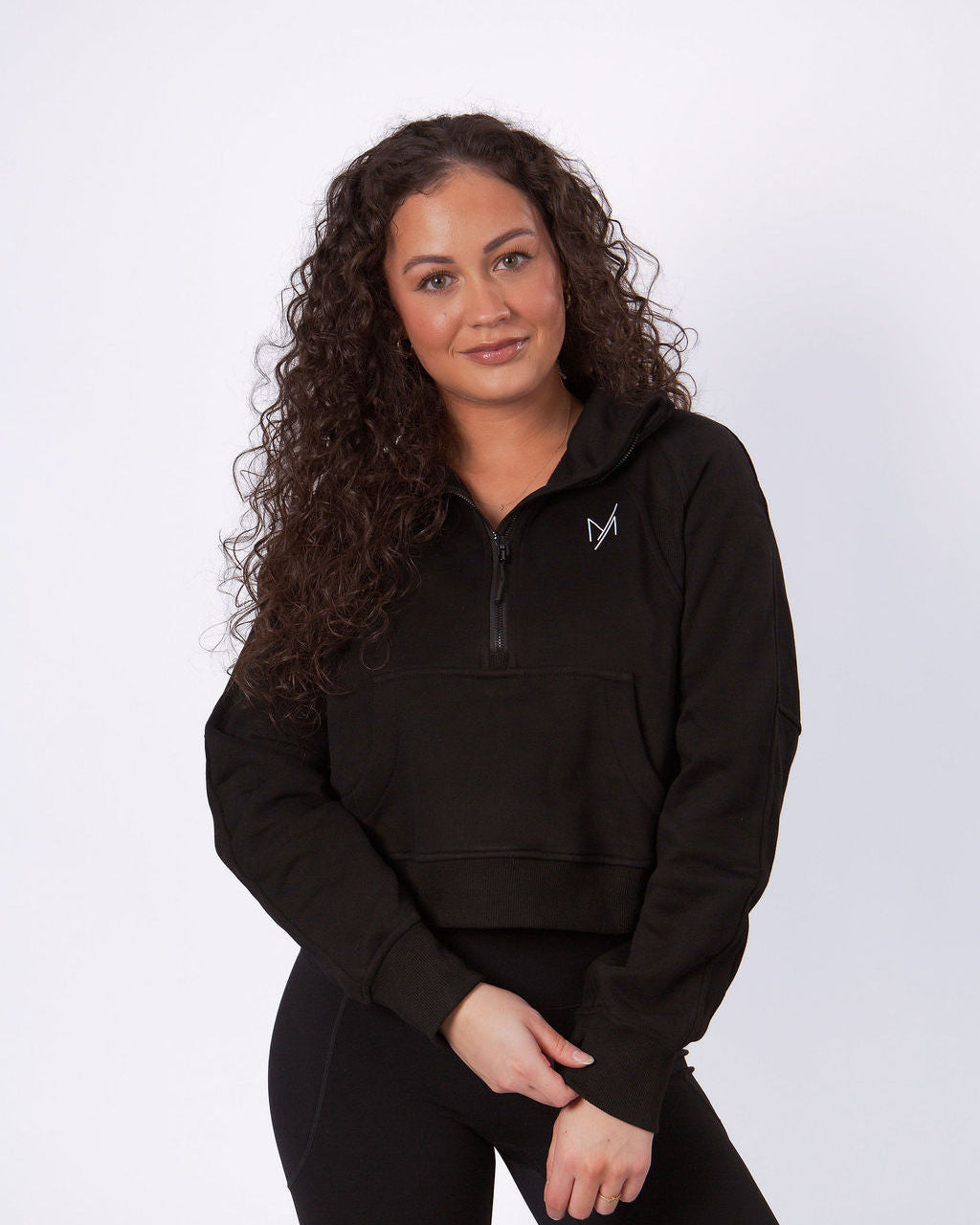 Zip hoodie Isa - Zwart