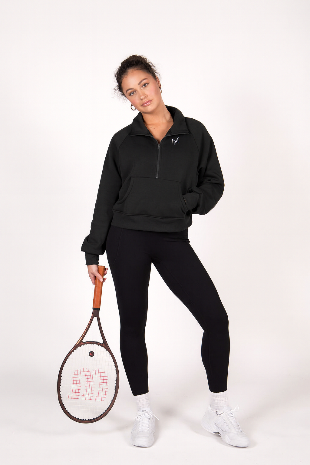 Zip hoodie Isa - Zwart