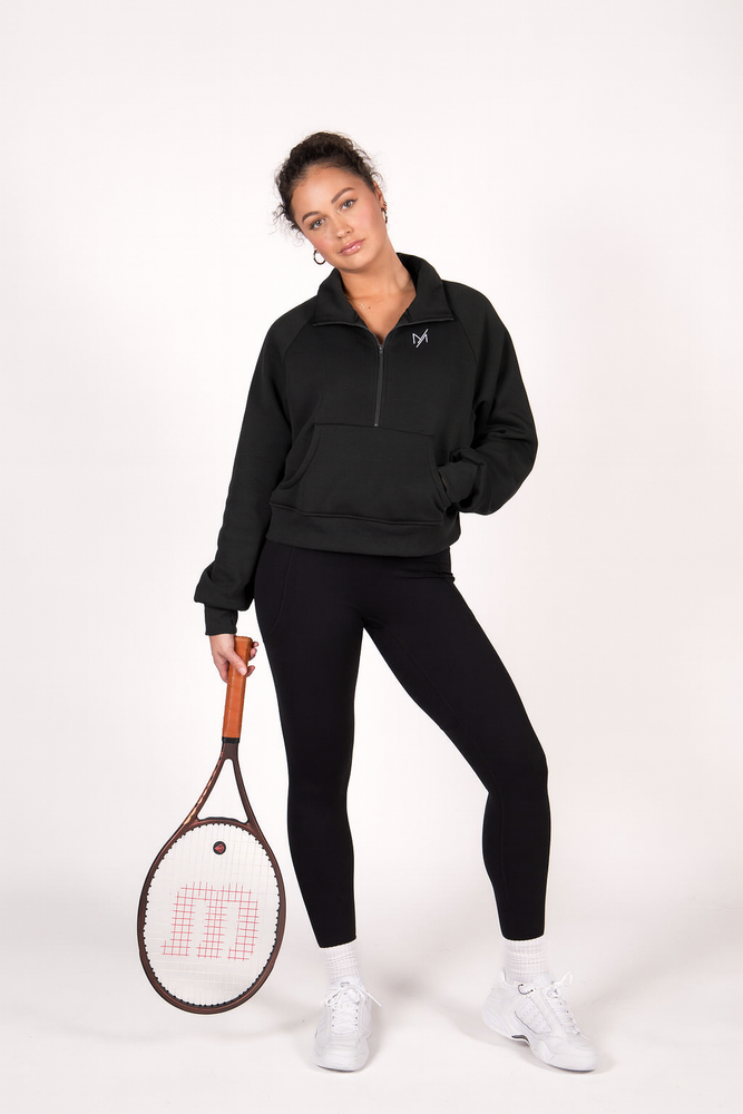 Zip hoodie Isa - Zwart