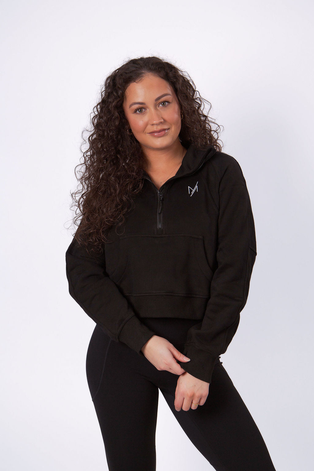 Zip hoodie Isa - Zwart