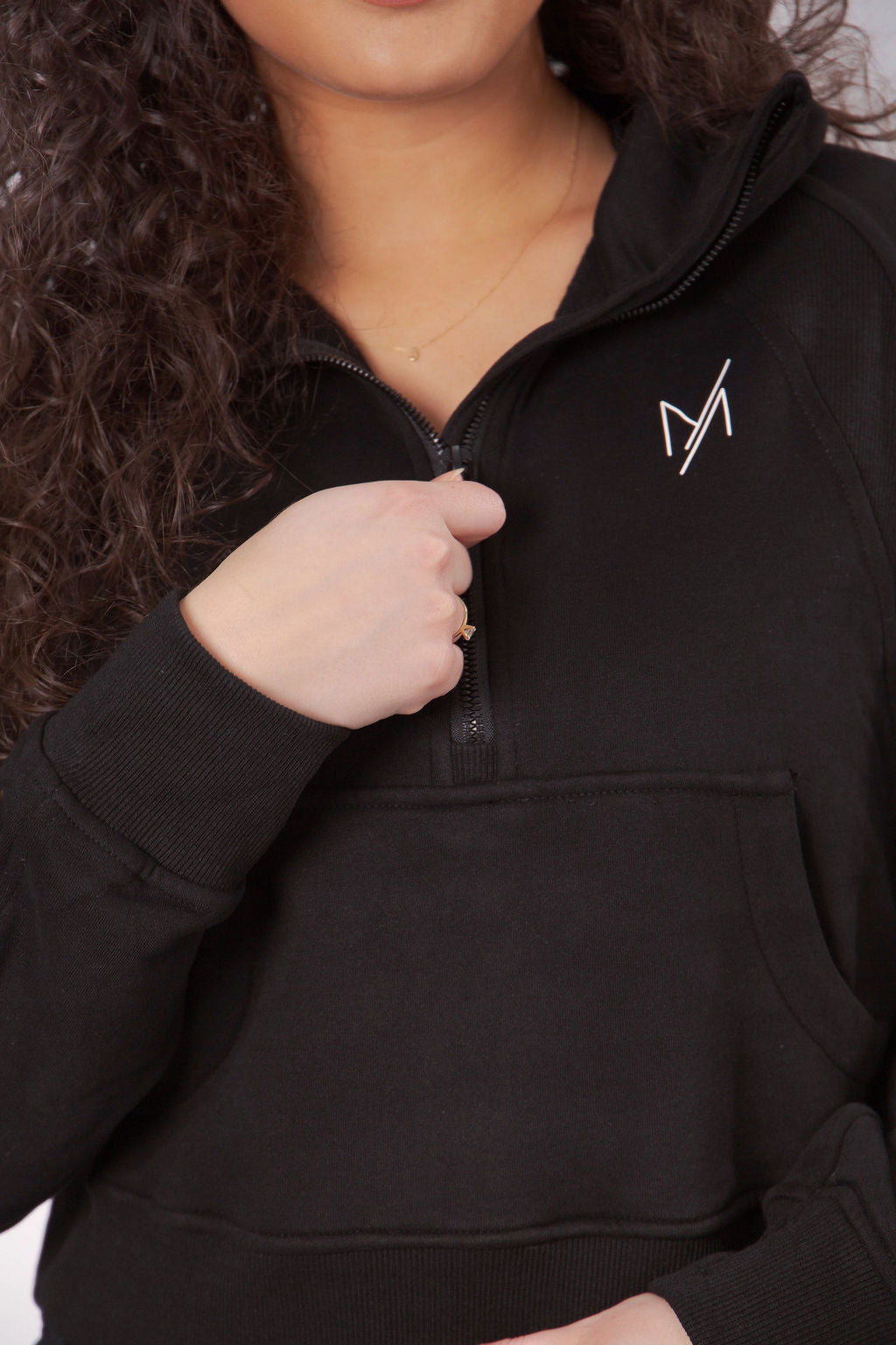 Zip hoodie Isa - Zwart